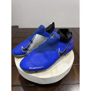Nike Phantom VSN Vision Elite DF FG ACC Soccer Cleats Blue AO3266-400 Size 9